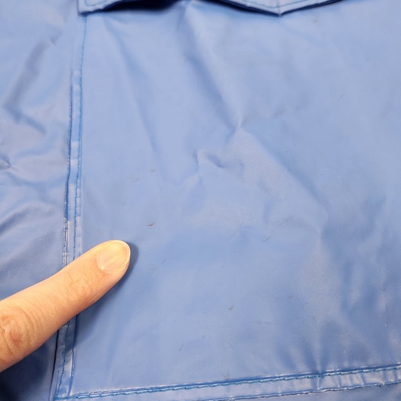 L.L. Bean Freeport, Maine Rain Suit Mens Large Blue Coat Pant Waterproof Set - Picture 13 of 14